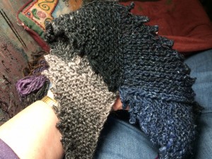 Scarf-in-progress