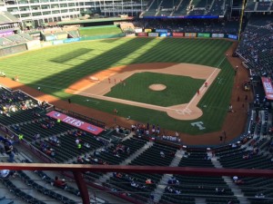 Globe Life Park, from our usual seats 2014 season