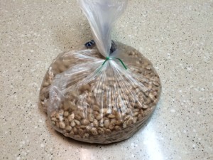 Two pounds, aka a big old bag, of pinto beans.